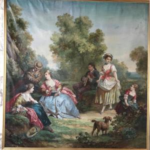 Galante Scene In The Spirit Of The 18th Century