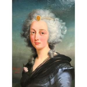 Portrait Of Elisabeth Of France - Durupt Charles