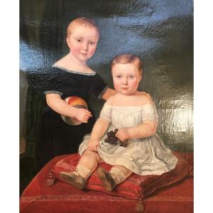 Portrait d'Enfants - XIXème