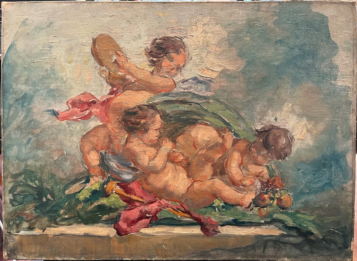 French School Early 20th Century, Allegory Of Music