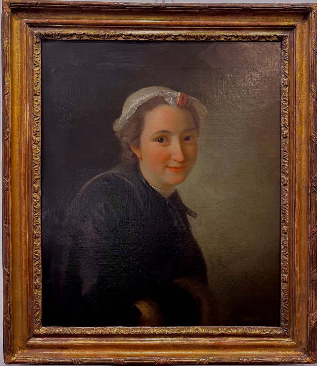 Fredou De La Bretonniere Jean Martial (1710- 1795) Portrait De Femme