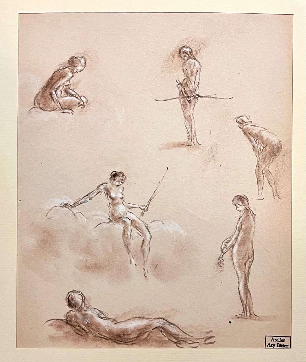  Ary Bitter (1883-1973) Study Of Diana The Huntress