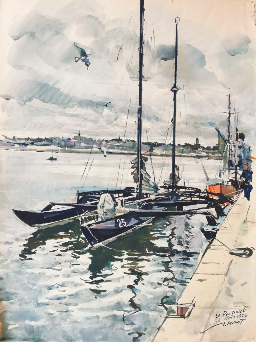 Rassiat James (1909-1998) Le Pen Duick
