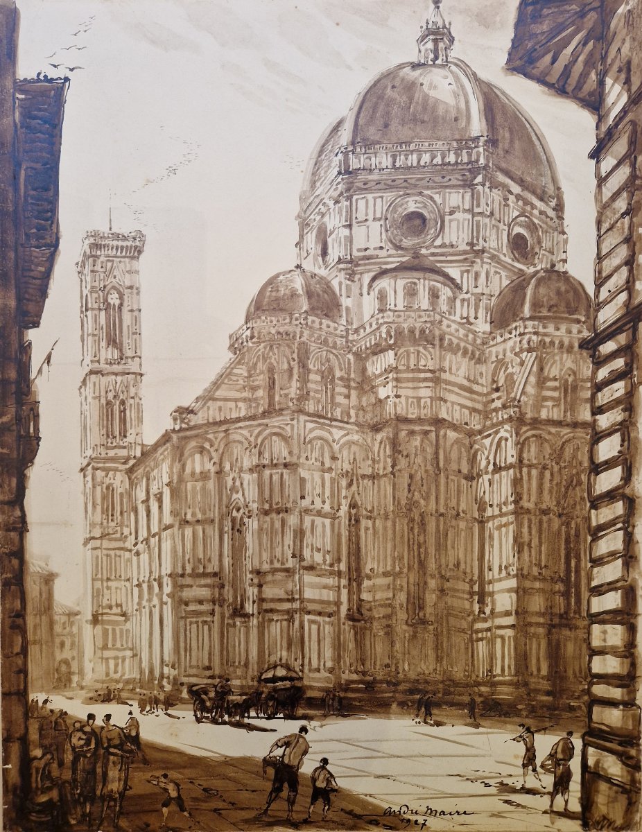 MAIRE André (1898-1984) Florence, le dôme 