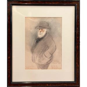 Bac Ferdinand (1859-1952) Portrait De Victor Hugo