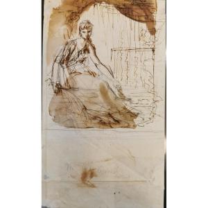 Baron GERARD François (1770-1837) Portrait de Juliette Récamier 