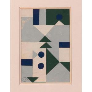 NOUVEAU Henri (1901-1959) Abstraction géométrique