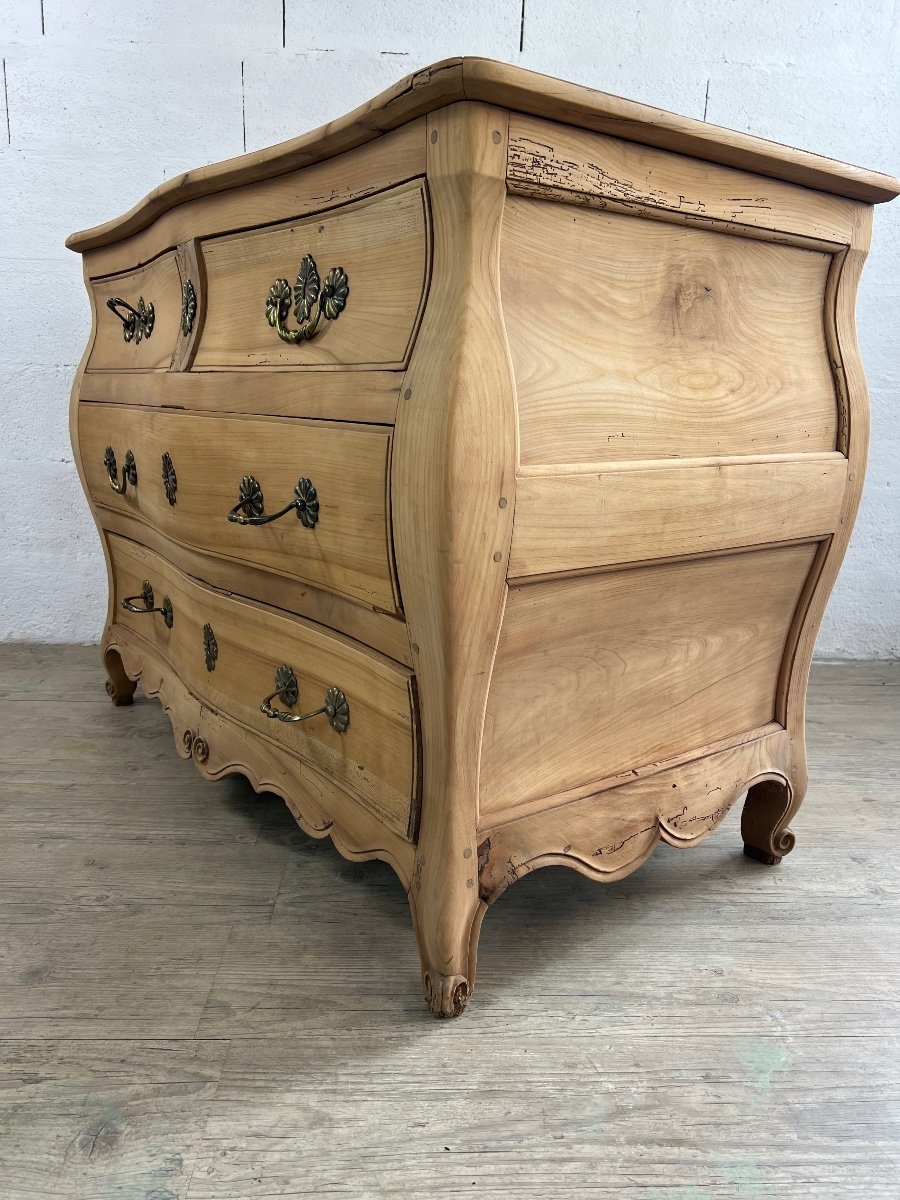 Commode Régence En Tombeau-photo-1
