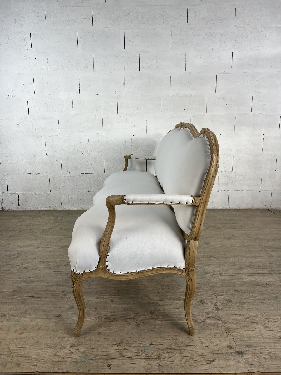 Louis XV Style Bench From The 18th Century, Circa 1750–1770-photo-3