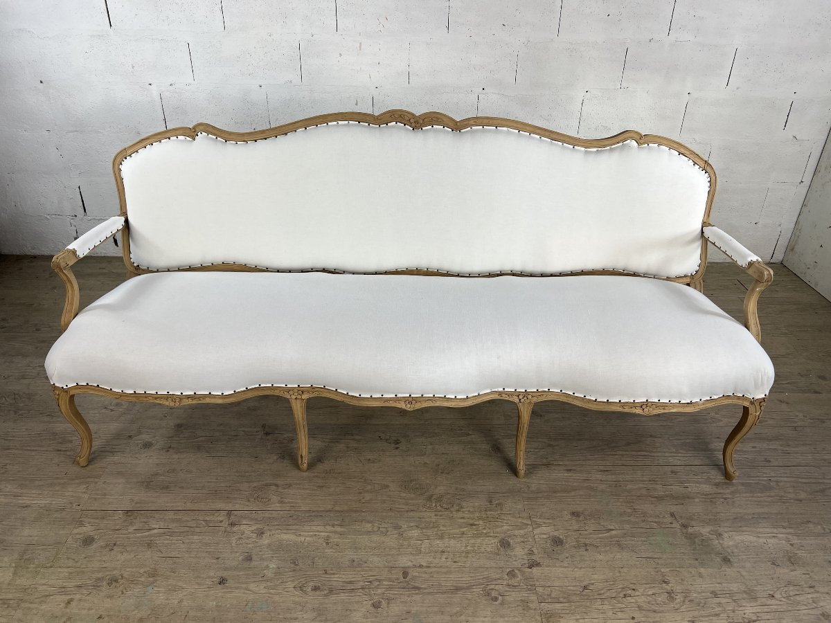 Louis XV Style Bench From The 18th Century, Circa 1750–1770-photo-2