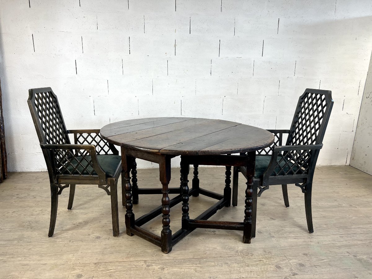 English Folding-top Table In Oak, Dating From The Late 17th–early 18th Century-photo-2