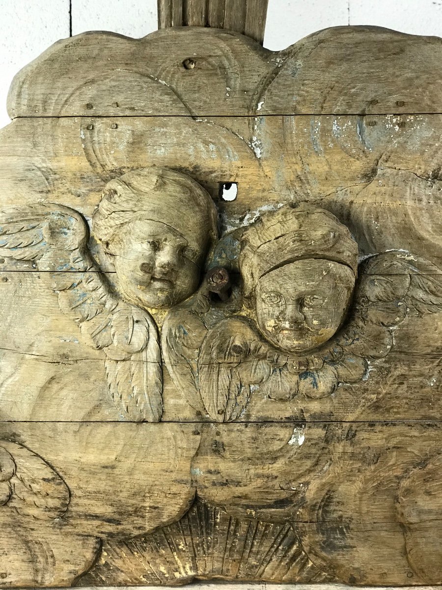 Religious Carved Wood Panel-photo-3