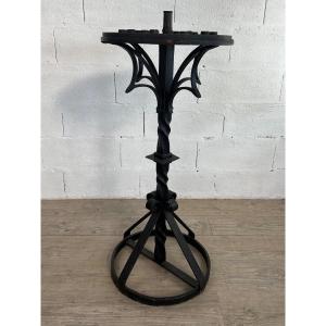 Large Wrought Iron Candlestick