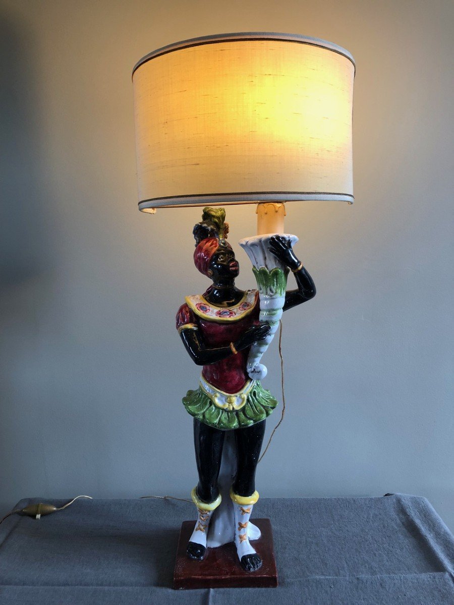 Large Ceramic Lamp Attributed To Colette Gueden