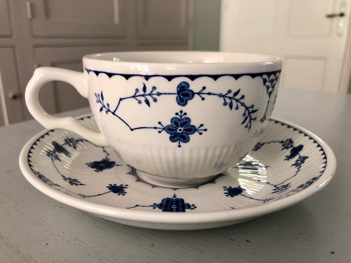 Mason's Partie De Service en faience fine Blue Denmark 50 Pièces -photo-1