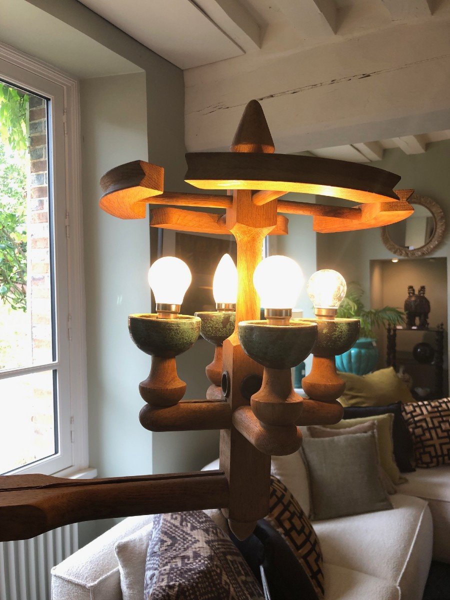 Guillerme Et Chambron Pour Votre Maison : Lampadaire à 3 Tablettes Et 4 Feux -photo-7