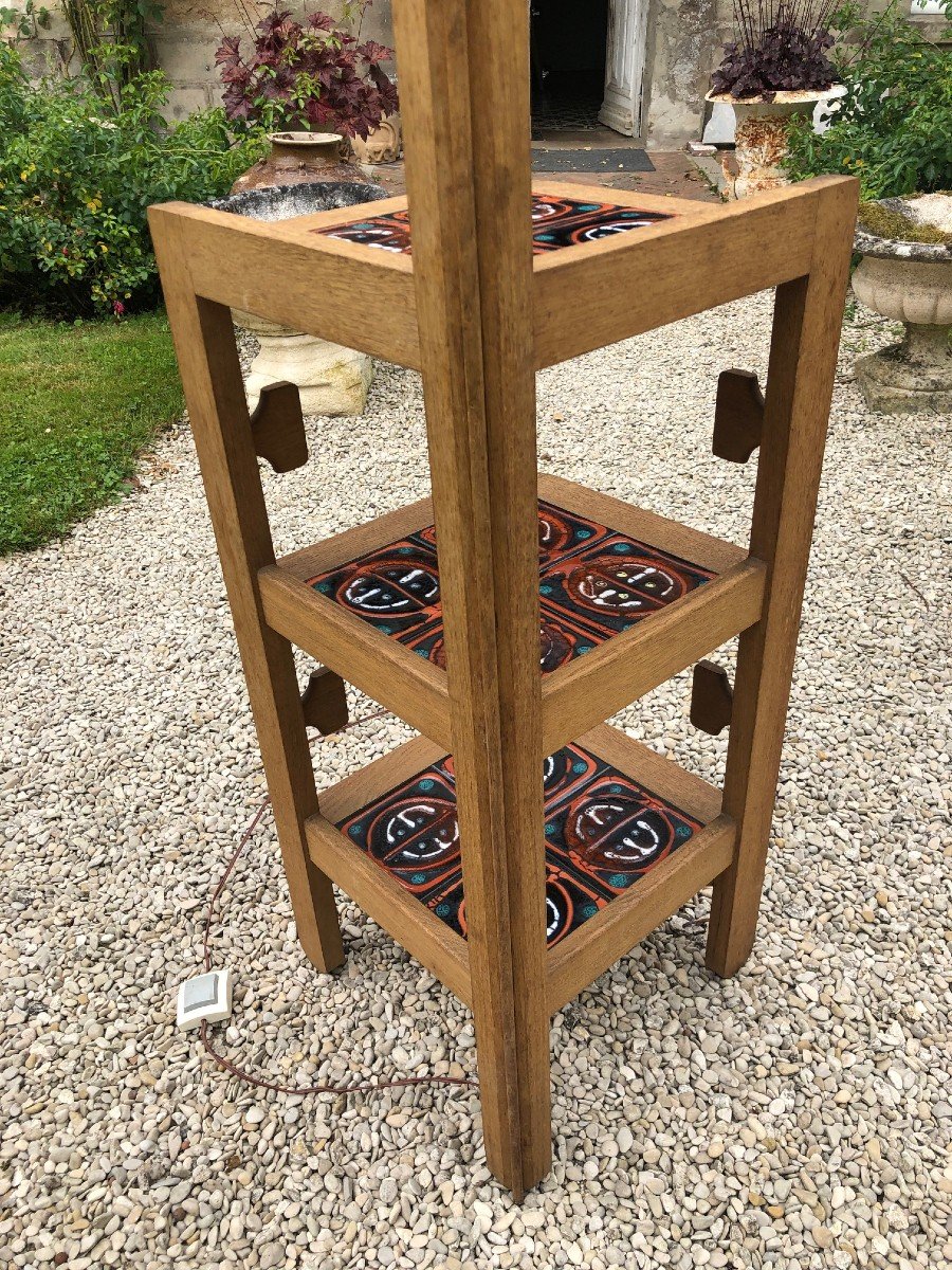 Guillerme Et Chambron Pour Votre Maison : Lampadaire à 3 Tablettes Et 4 Feux -photo-8