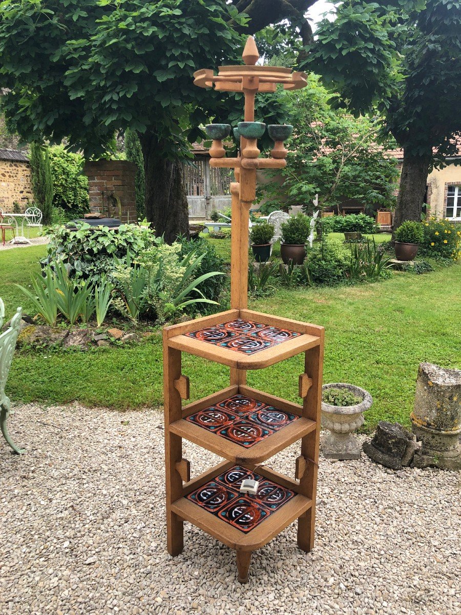 Guillerme Et Chambron Pour Votre Maison : Lampadaire à 3 Tablettes Et 4 Feux 