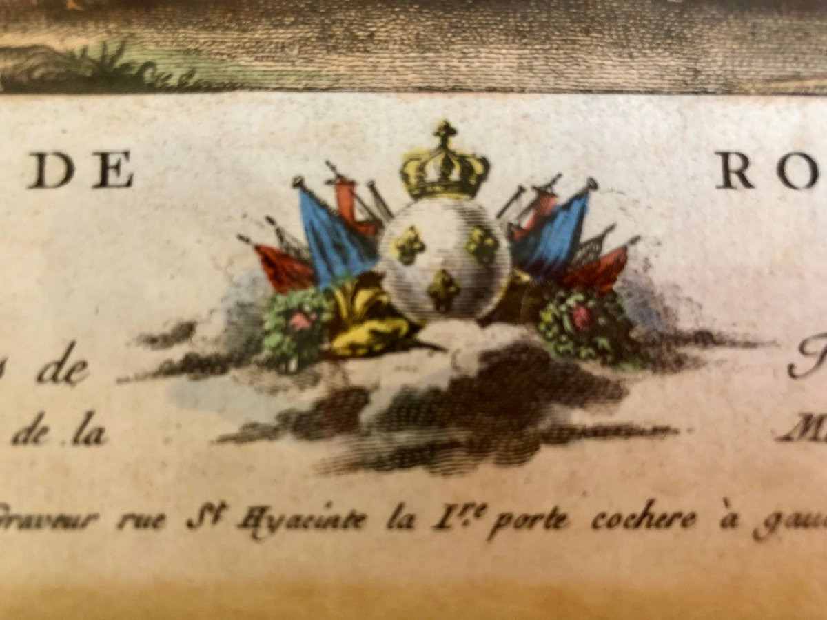 3 18th Century Color Engravings, Reduced From The "collection Of Ports Of France" -photo-1