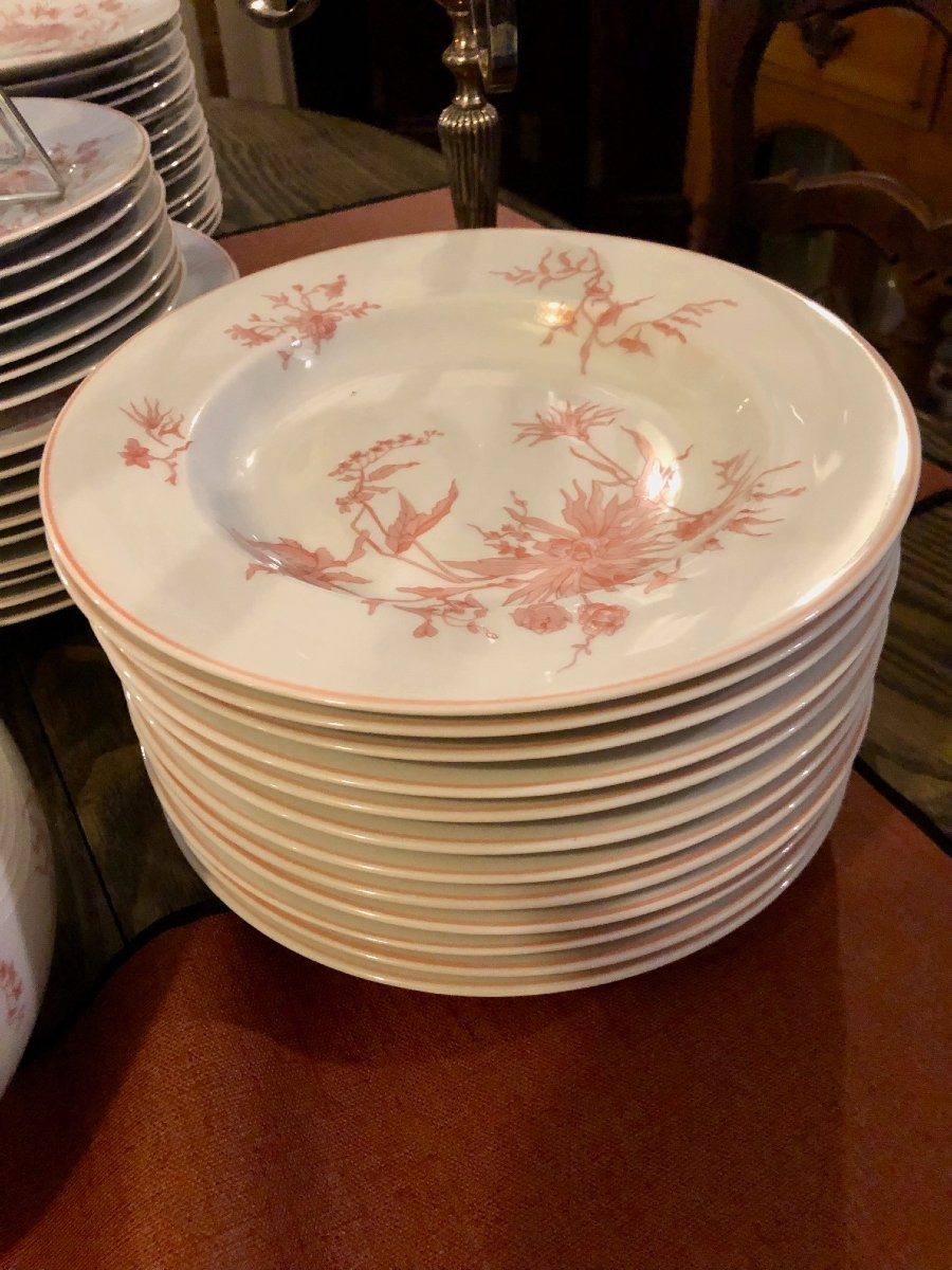 51-piece Limoges Porcelain Dinner Service -photo-3