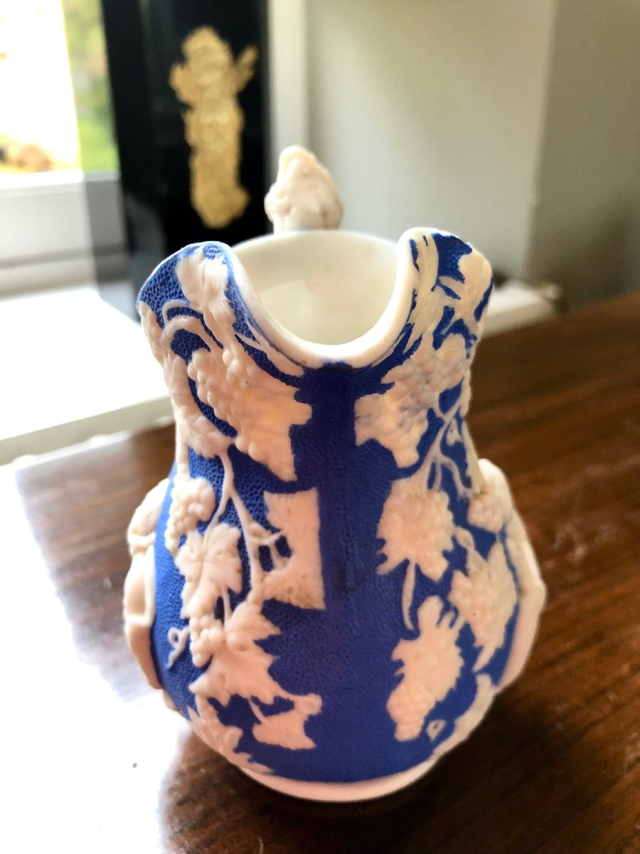 4 Longport England Porcelain Pitchers-photo-2