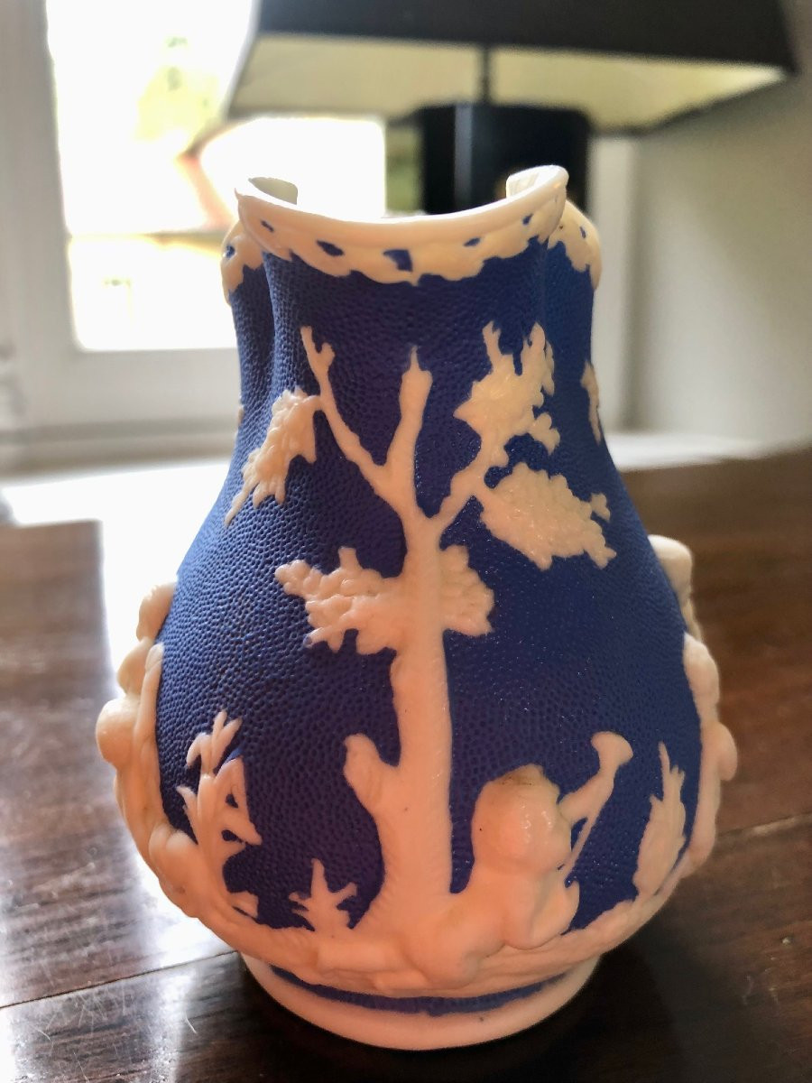 4 Longport England Porcelain Pitchers-photo-7