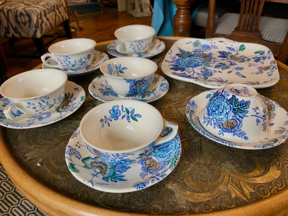 Mason's Belvédère 6-person Tea Set