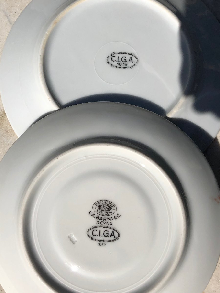 Egoiste Porcelain Tea Service For The Suite At The Hotel Ciga In Rome 40s-50s-photo-8