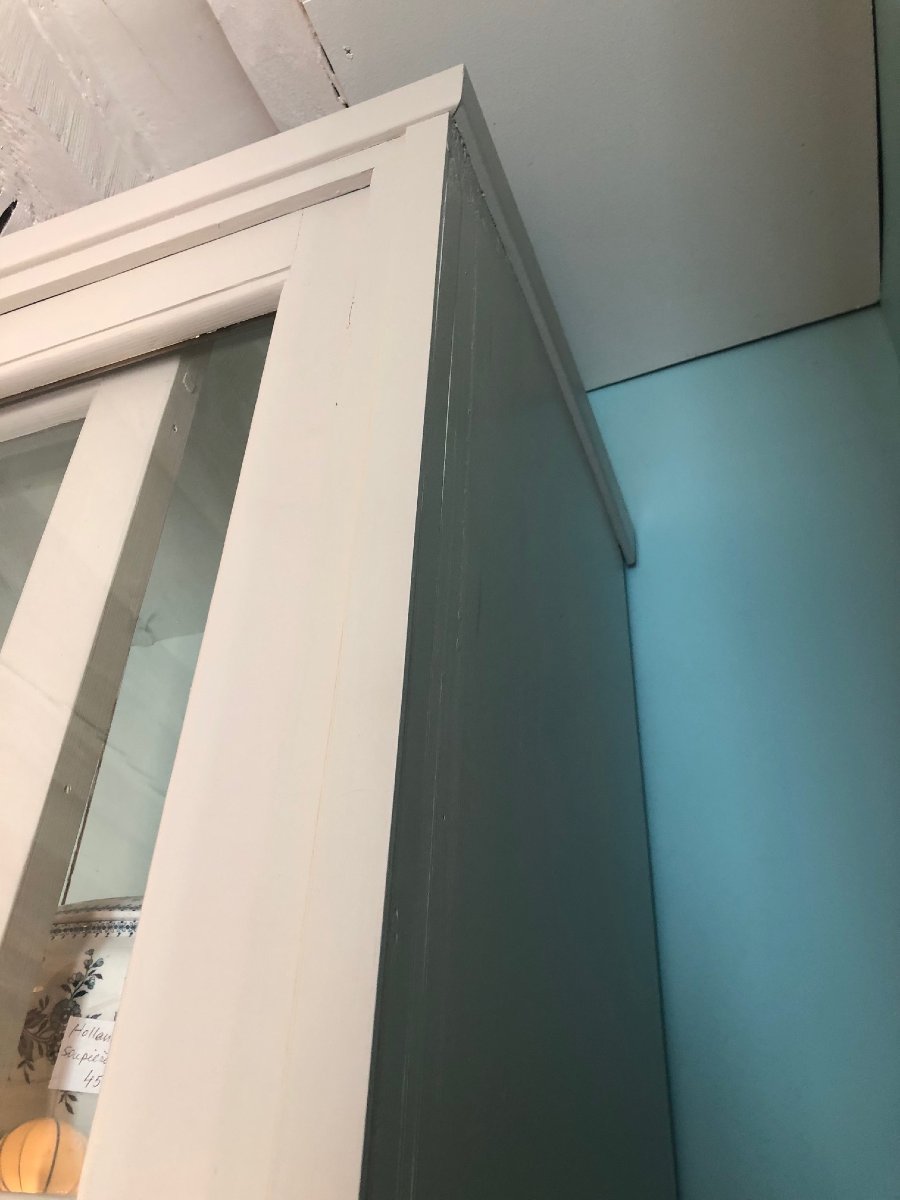 Large Store Display Cabinet, Circa 1900, Restored And Repainted -photo-4