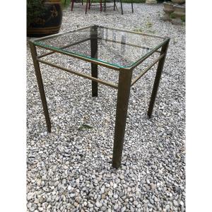 Jacques Quinet For Maison Malabert Bronze End Of Sofa