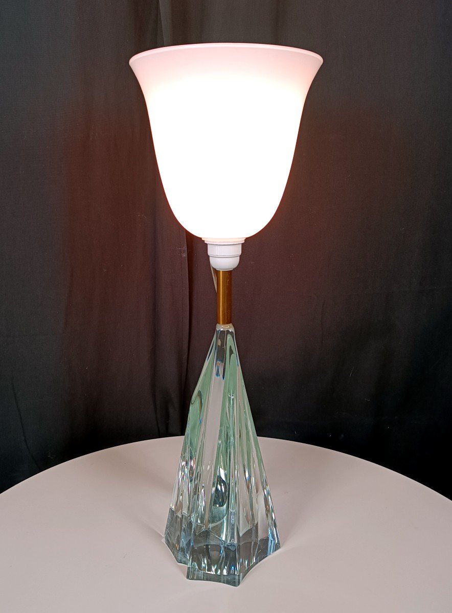 Lampe Cristal Daum France 1970-photo-1