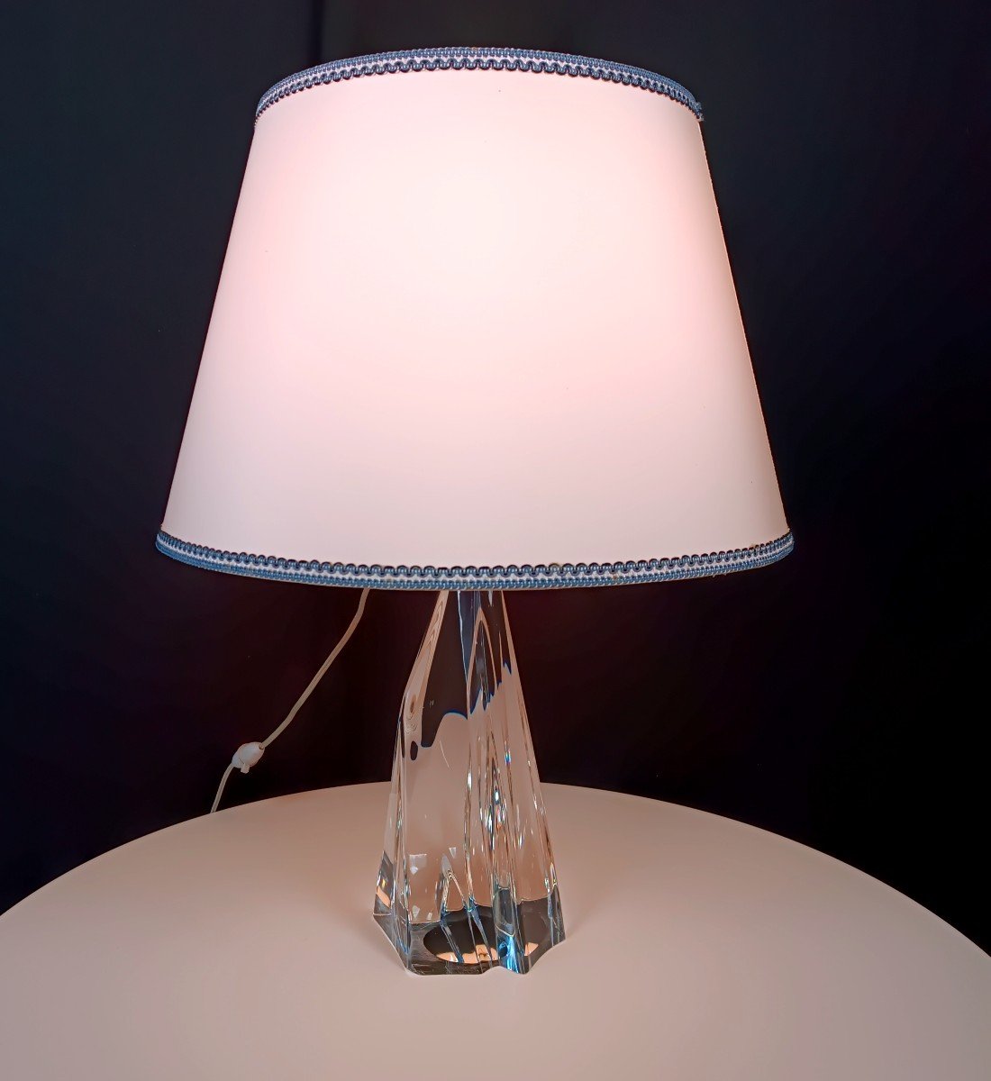 Crystal Lamp Daum France 1970