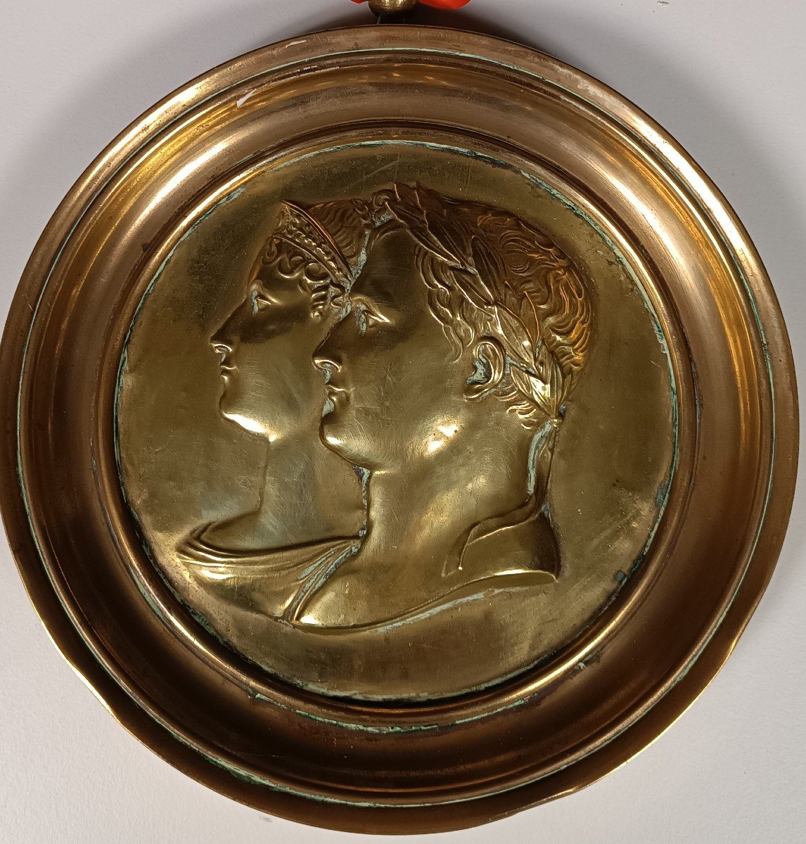 Napoleon Copper Medallion Early XIXth-photo-2