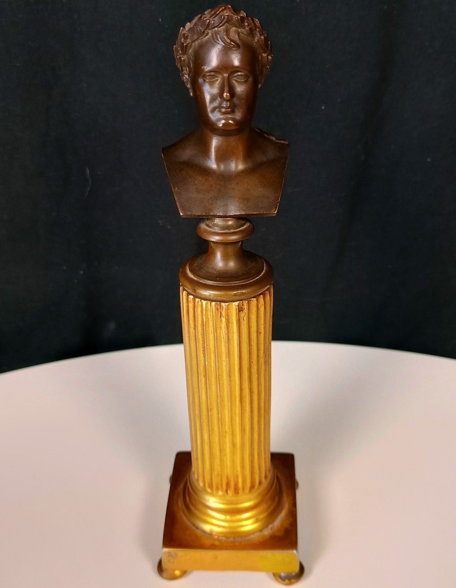 Bronze Bust Napoleon 1st Early XIXth