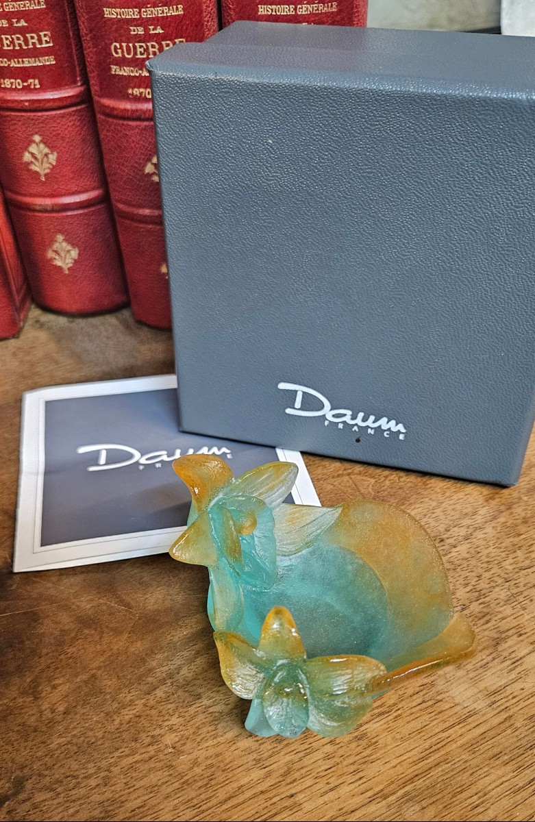 Coupelle aux orchidées Daum France