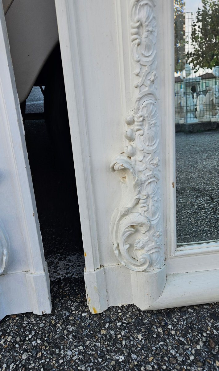 Paire de grands miroirs 19 ème Rocaille-photo-6