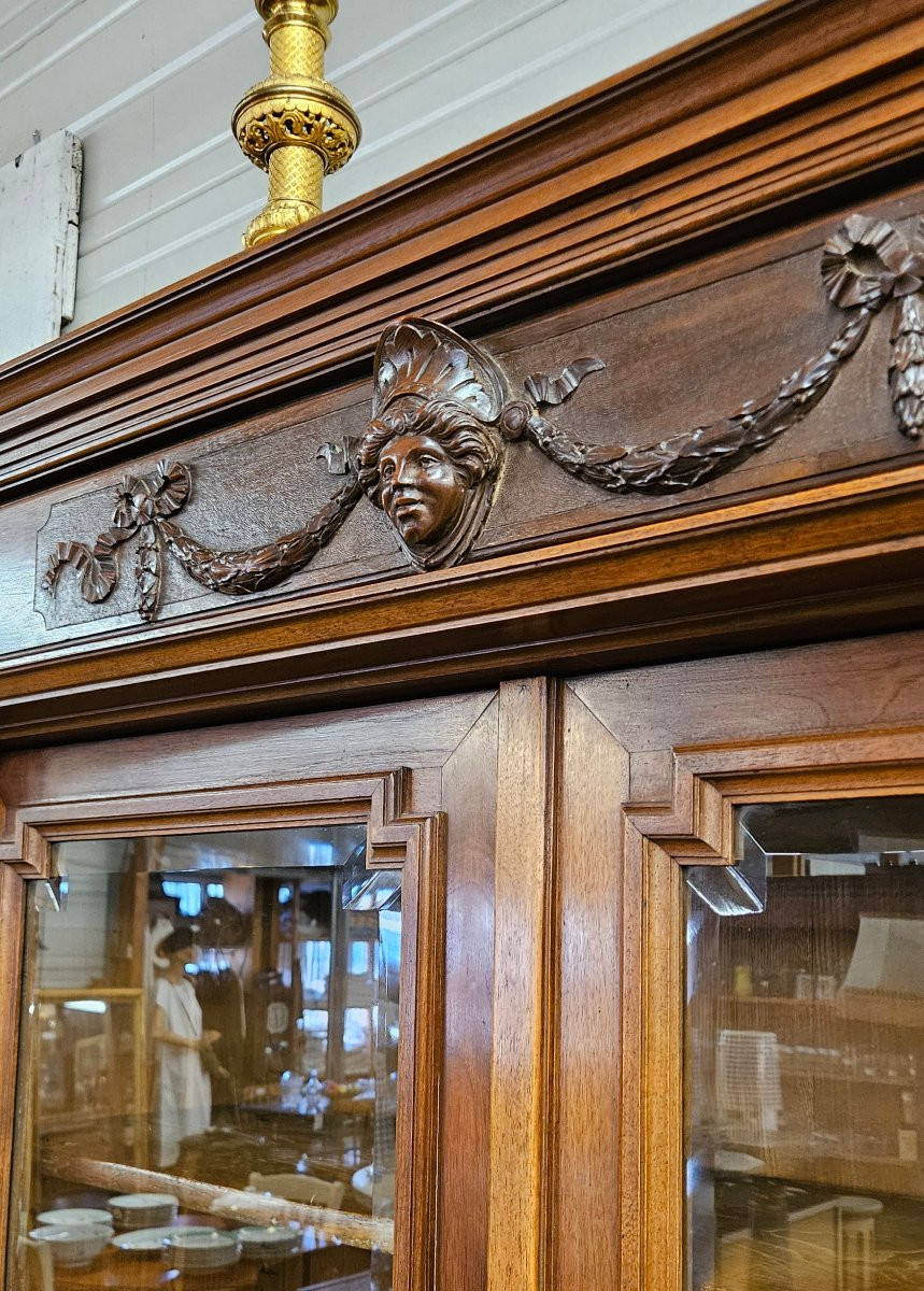 19th Century Walnut Bookcase-photo-2