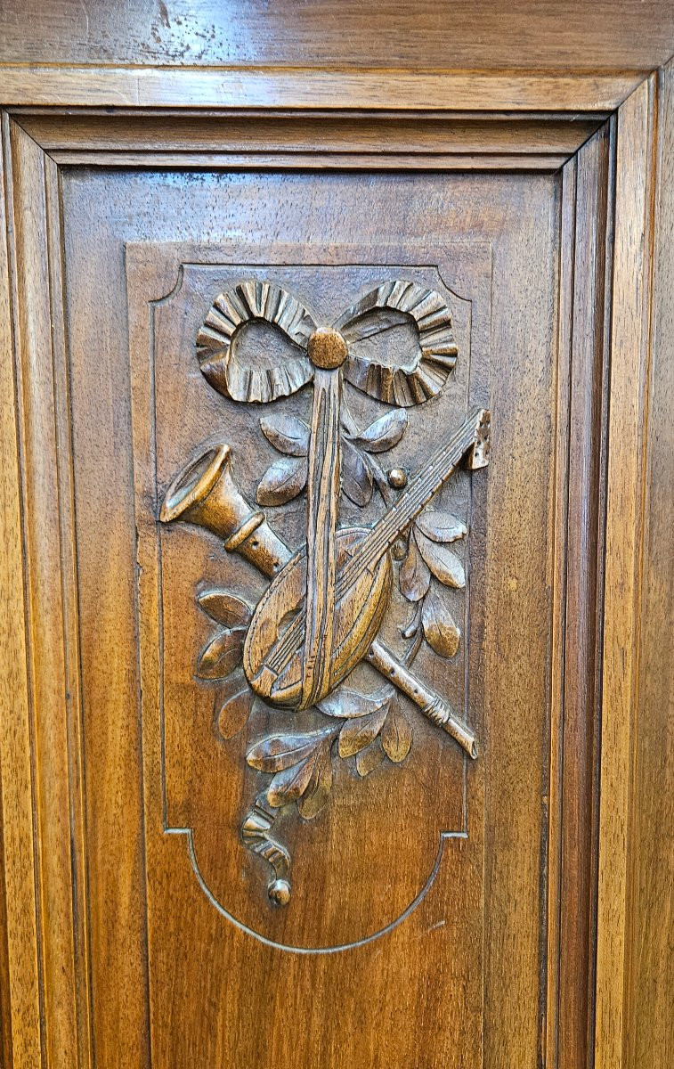 19th Century Walnut Bookcase-photo-3