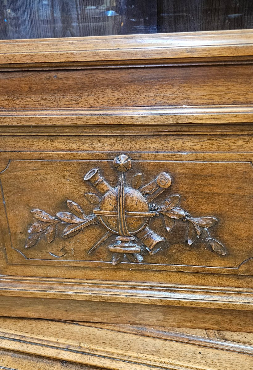 19th Century Walnut Bookcase-photo-4