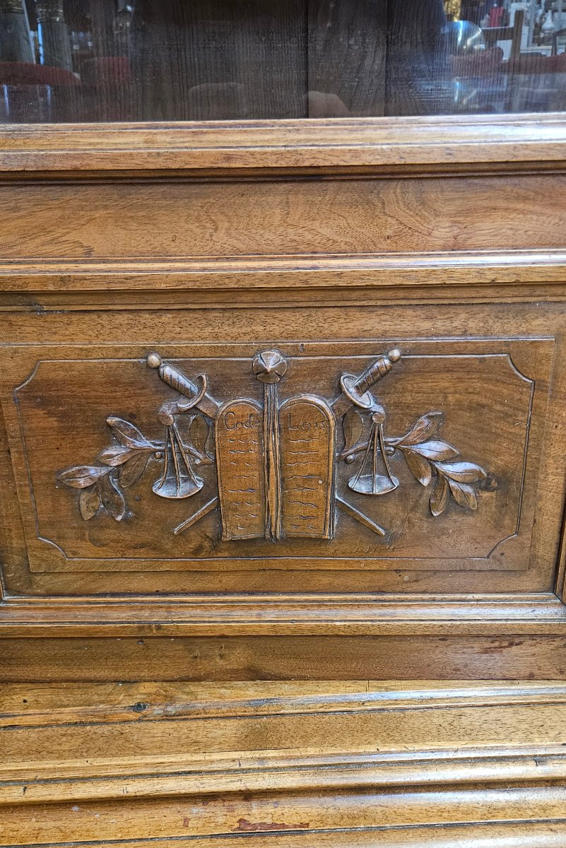19th Century Walnut Bookcase-photo-5