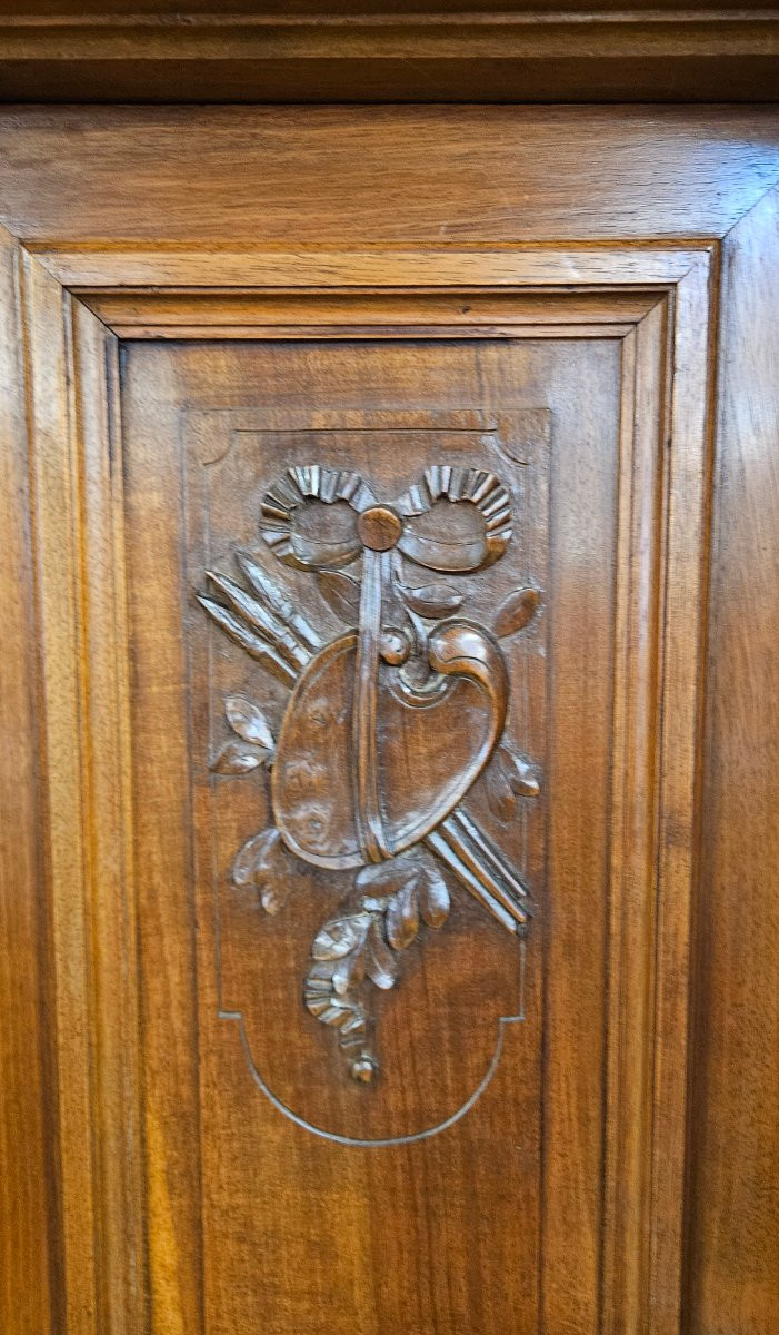 19th Century Walnut Bookcase-photo-6