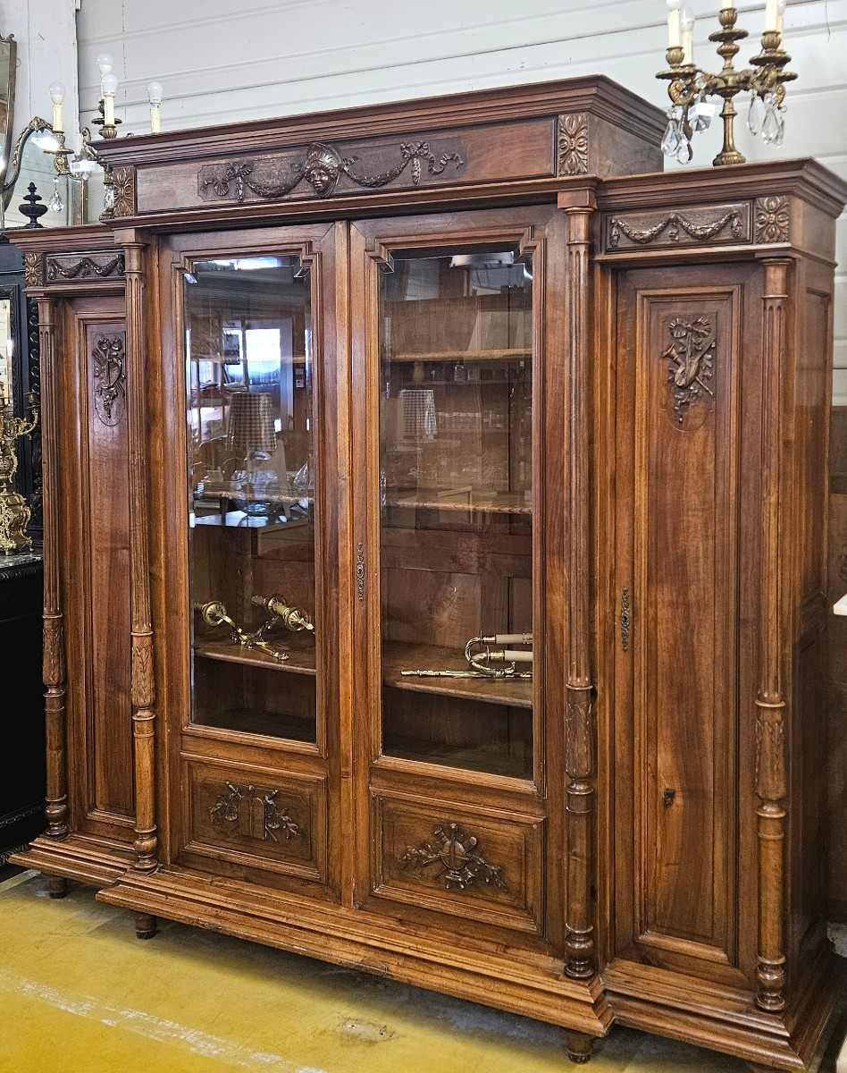 19th Century Walnut Bookcase