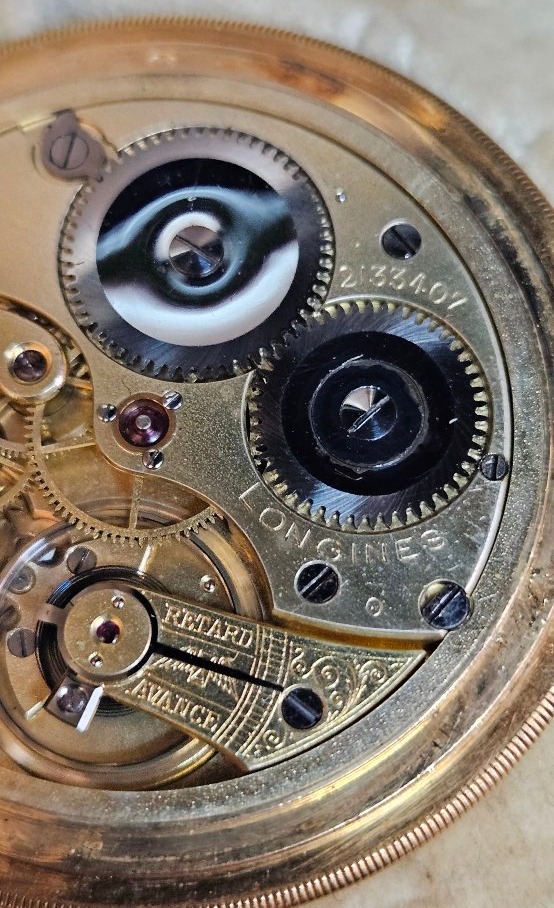 Longines 18k Gold Pocket Watch-photo-2