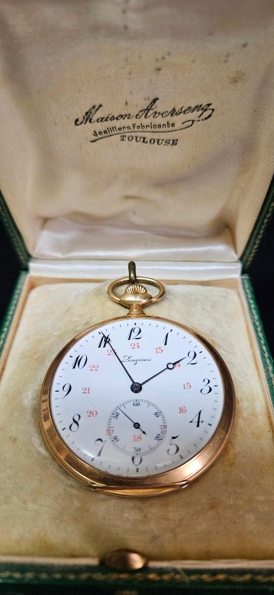 Longines 18k Gold Pocket Watch-photo-7