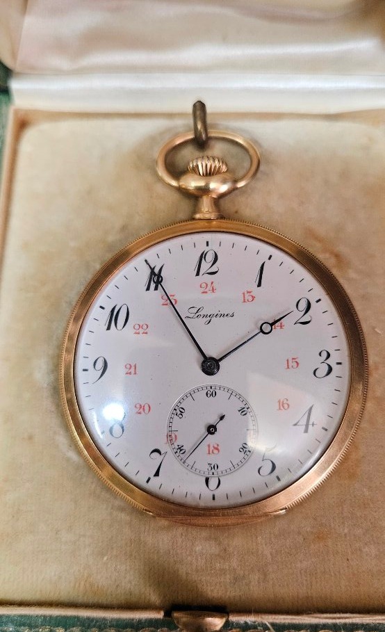 Longines 18k Gold Pocket Watch-photo-8