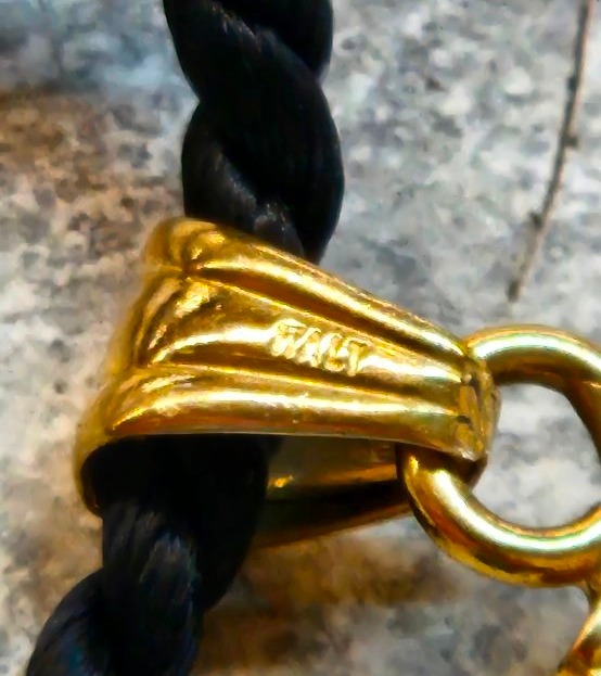 Pendentif croix  or 18 k-photo-2
