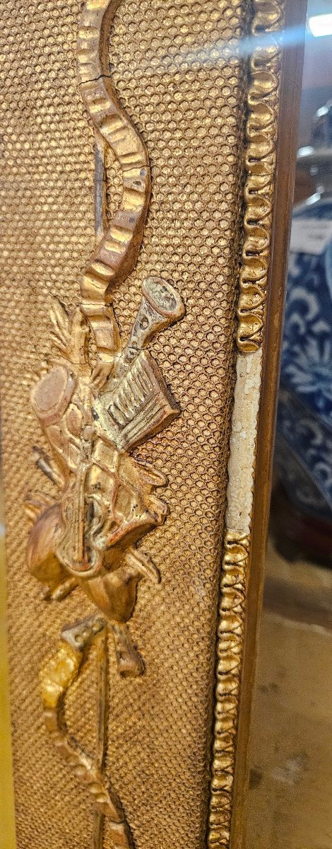 19th-century Gilded Mirror With Cupid Motifs-photo-6
