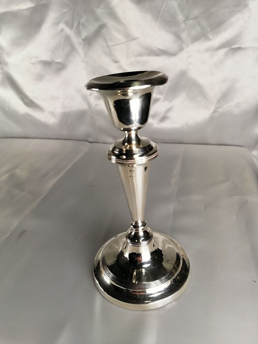 The Pair Sterling Silver Candlesticks-photo-4