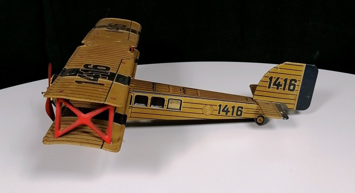 Jouet Ancien Avion En Tôle Vintage - Avion Vintage, Occasion