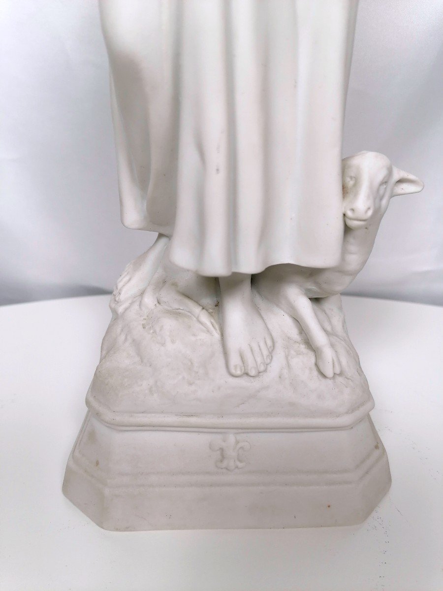 Statue Biscuit Jeanne d'Arc XIXème-photo-2